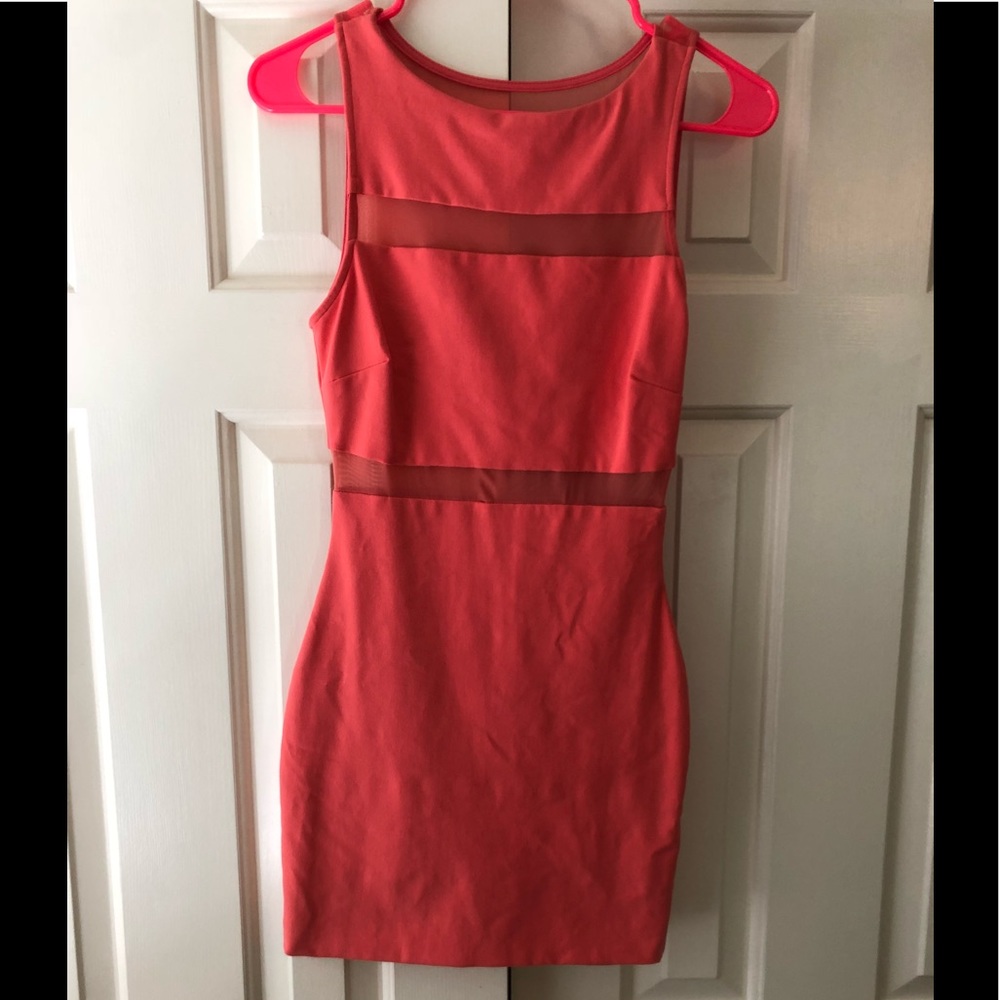 Bebe pink mini dress